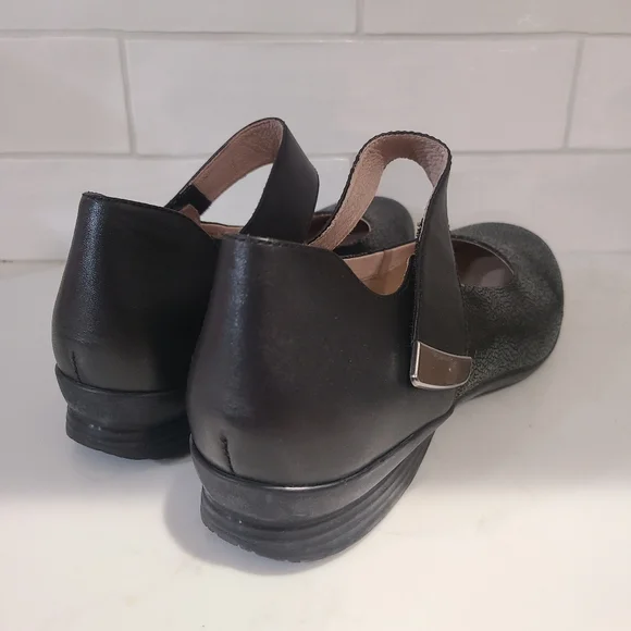 Dansko Audrey Mary Jane Black Leather Shoes Size 41 | 10.5 - 11 - Picture 6 of 16